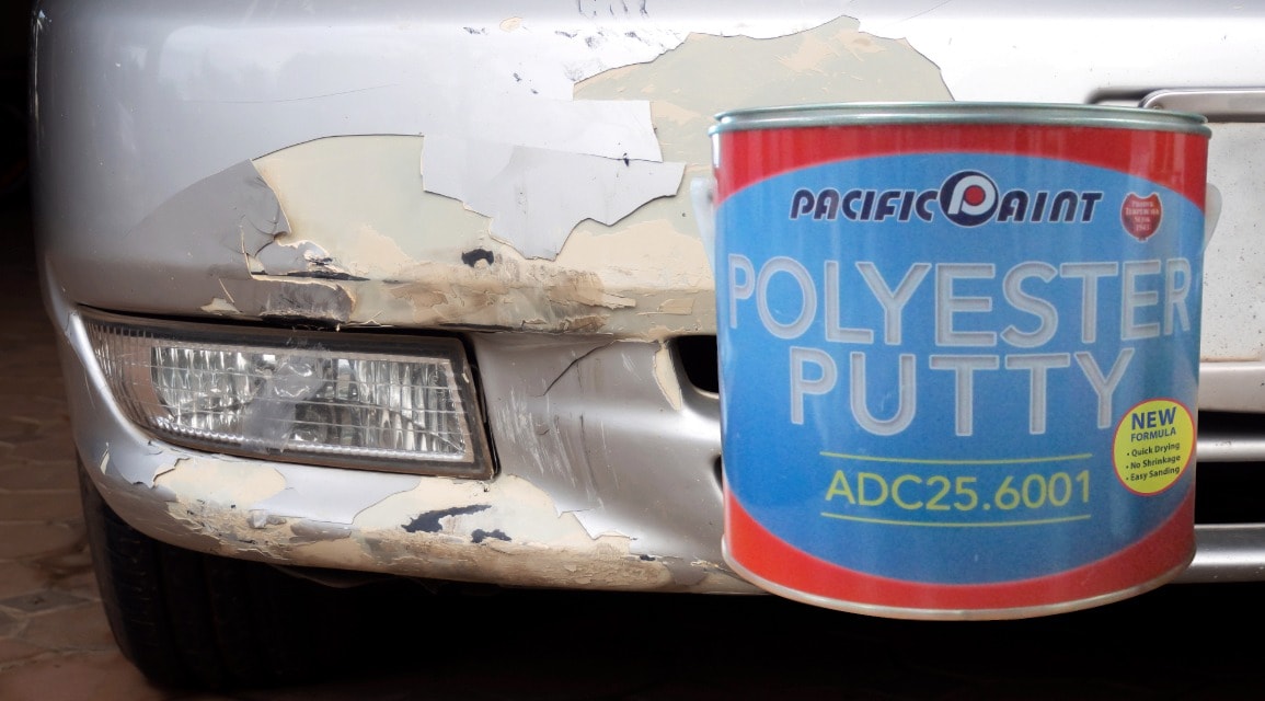 Formula Baru Anti Kerut Dan Cepat Kering Pada Dempul Polyester Putty Adc 25 Pacific Paint Indonesia