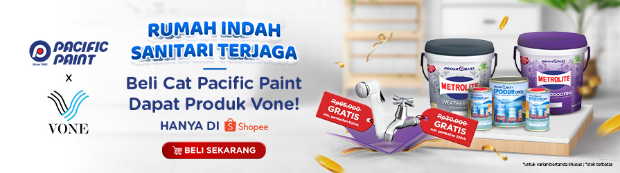 Beli Cat Pacific Paint Dapat Produk Vone!